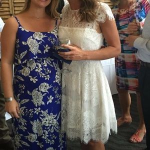 White lace dress with fun back! Nordstrom’s